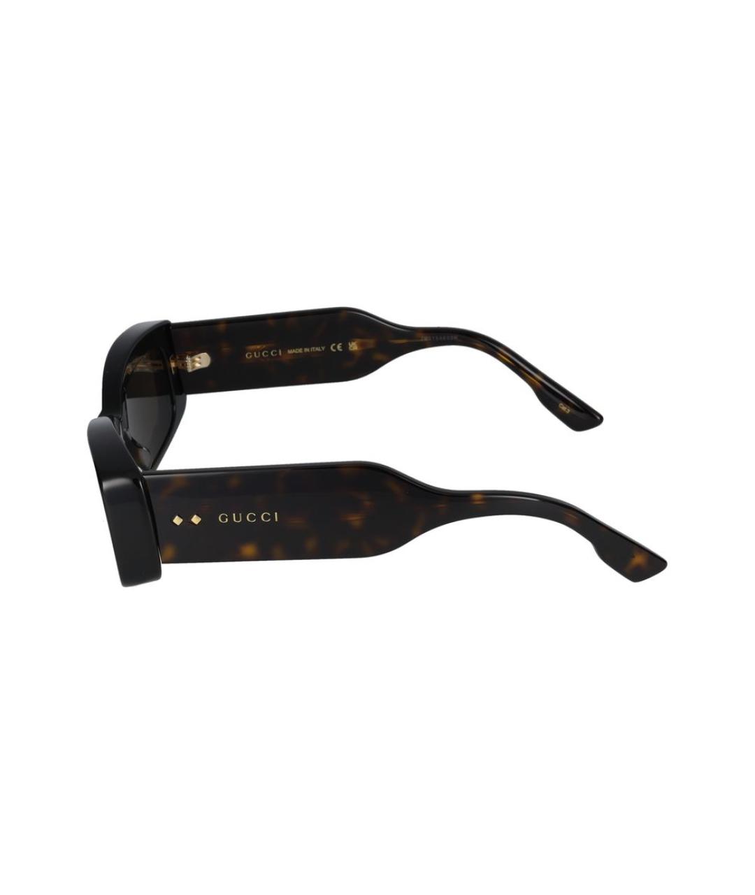 GUCCI Коричневые солнцезащитные очки, фото 3