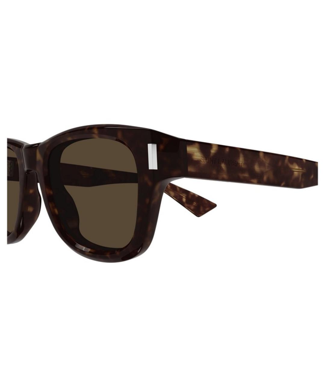 SAINT LAURENT Коричневые солнцезащитные очки, фото 5