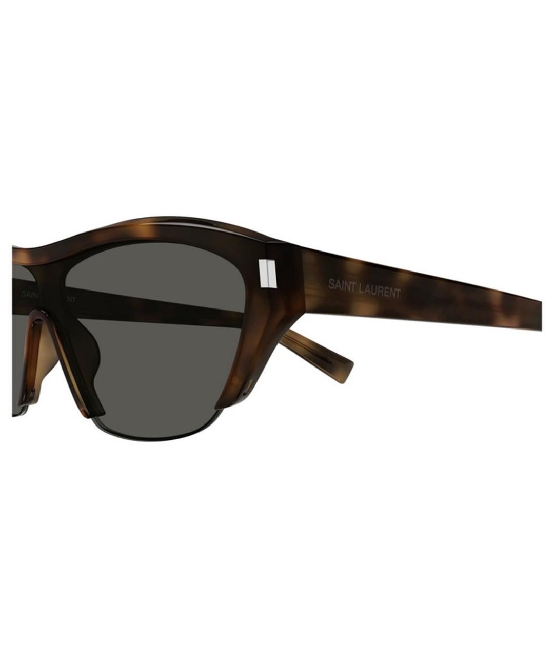 SAINT LAURENT Коричневые солнцезащитные очки, фото 5