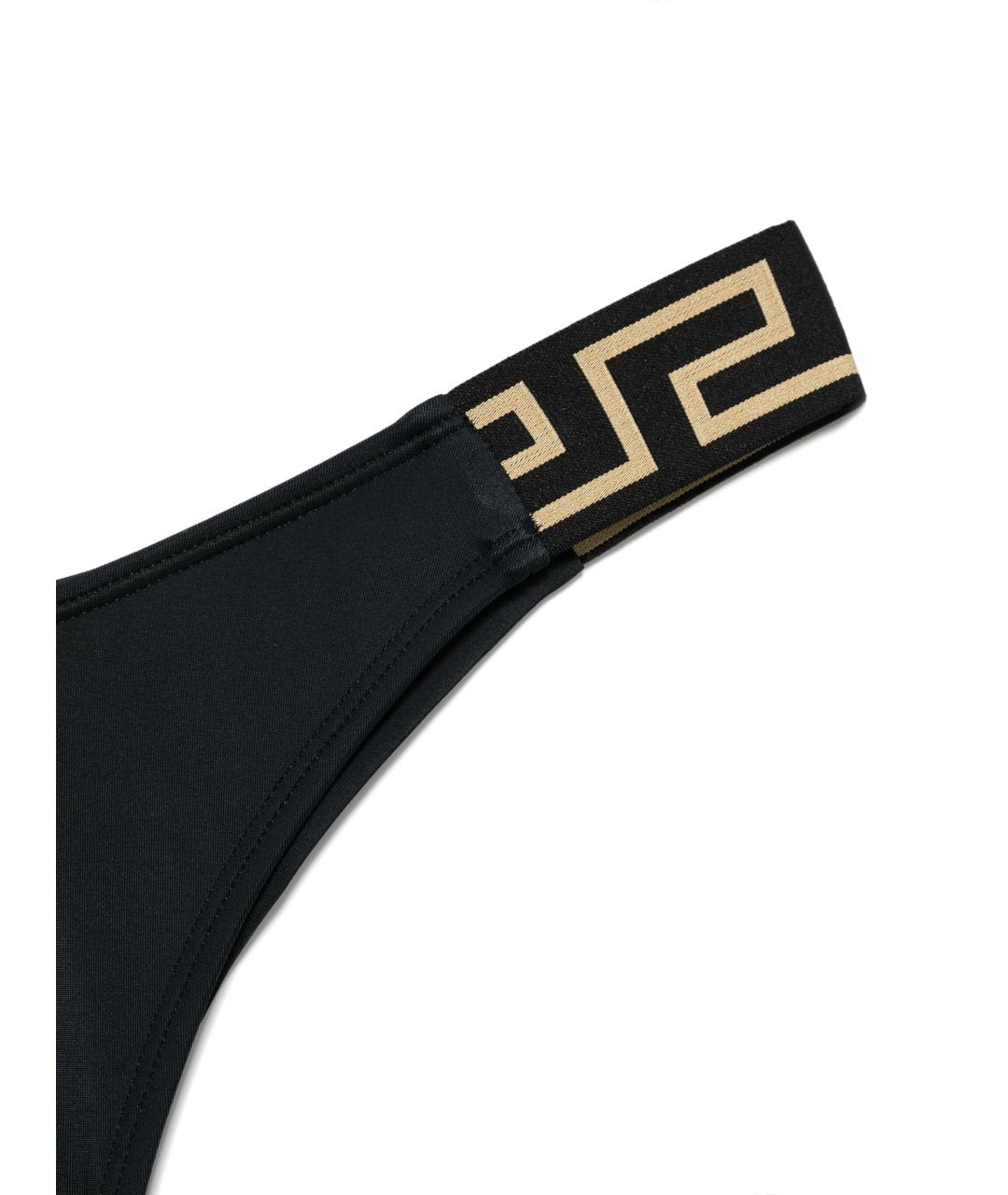 VERSACE Черный полиамидовый купальник, фото 3