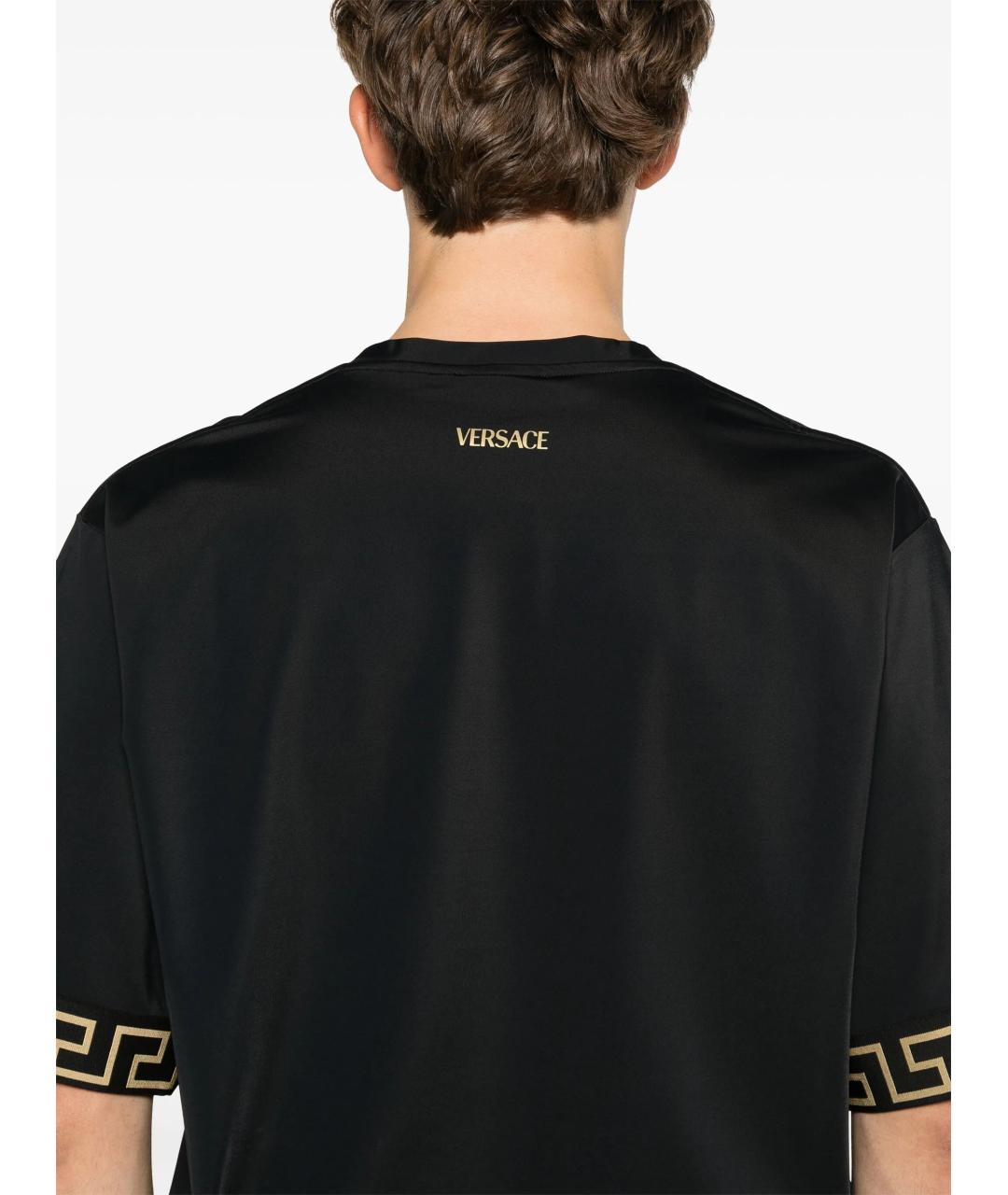 VERSACE Черная футболка, фото 4