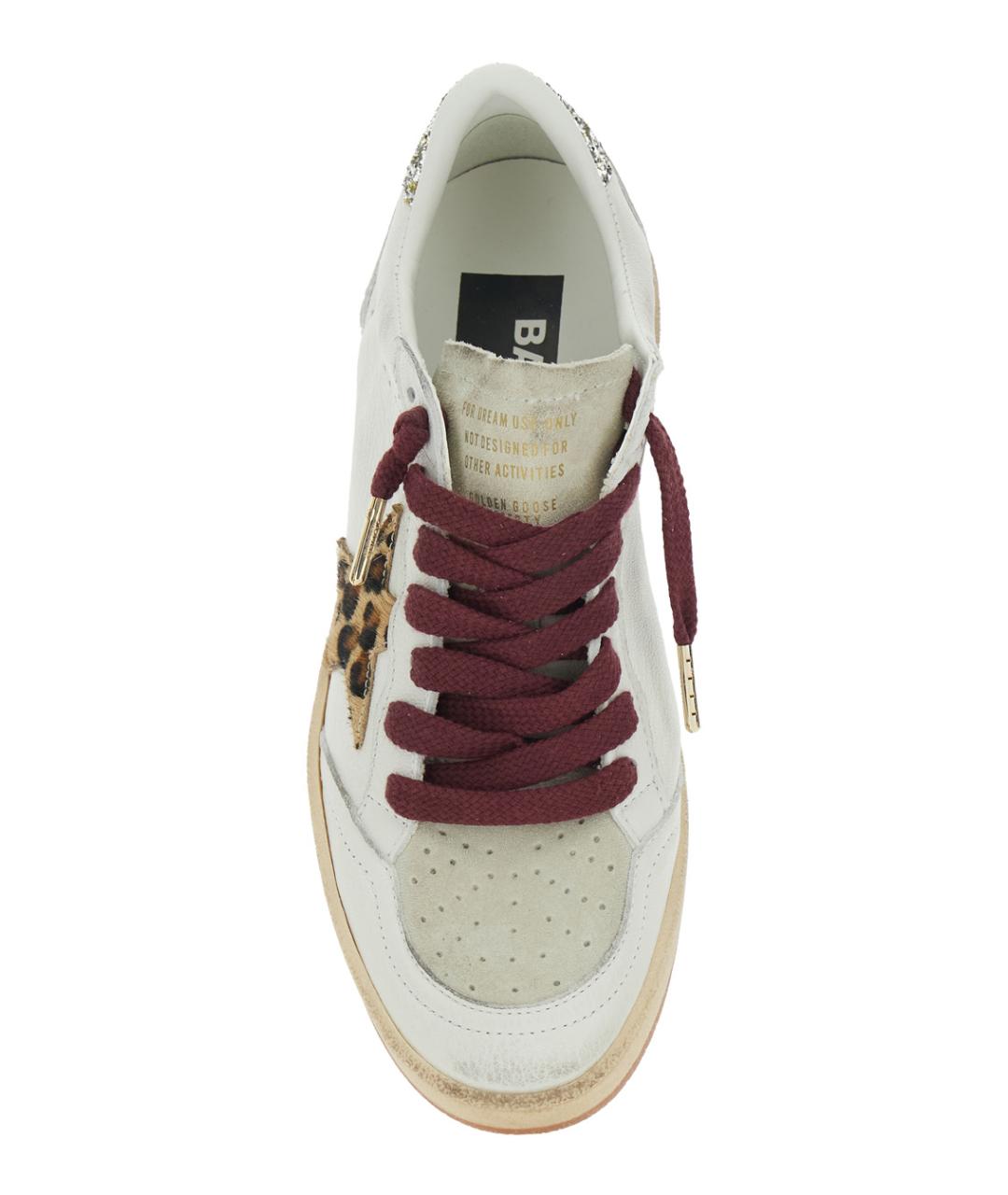 GOLDEN GOOSE DELUXE BRAND Белые кожаные кеды, фото 4