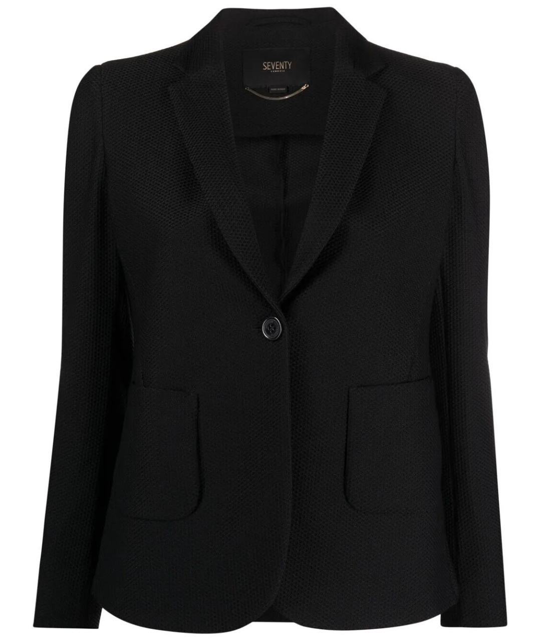 SEVENTY Черный полиамидовый жакет/пиджак, фото 1