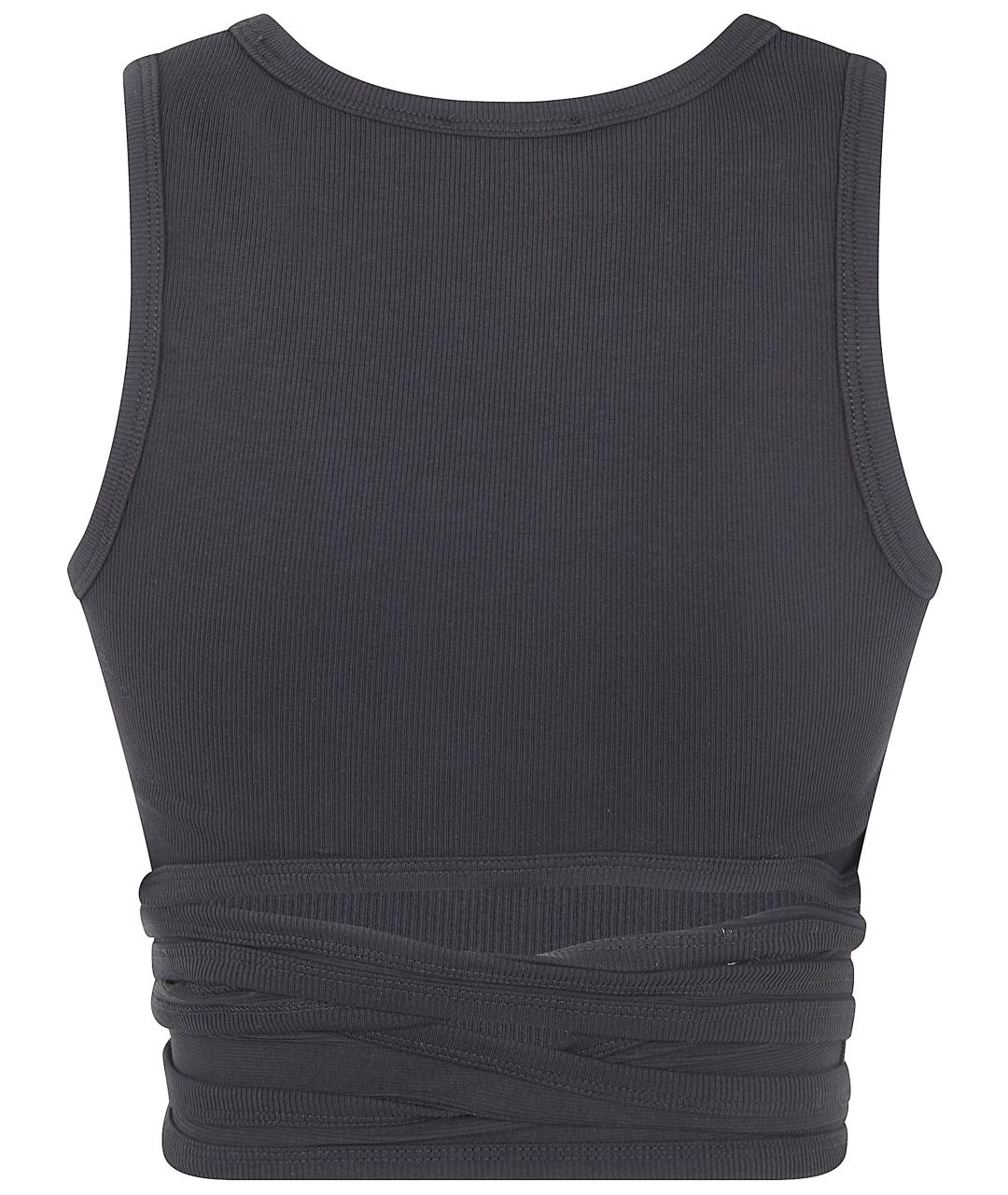 DIESEL Черная хлопковая майка, фото 4