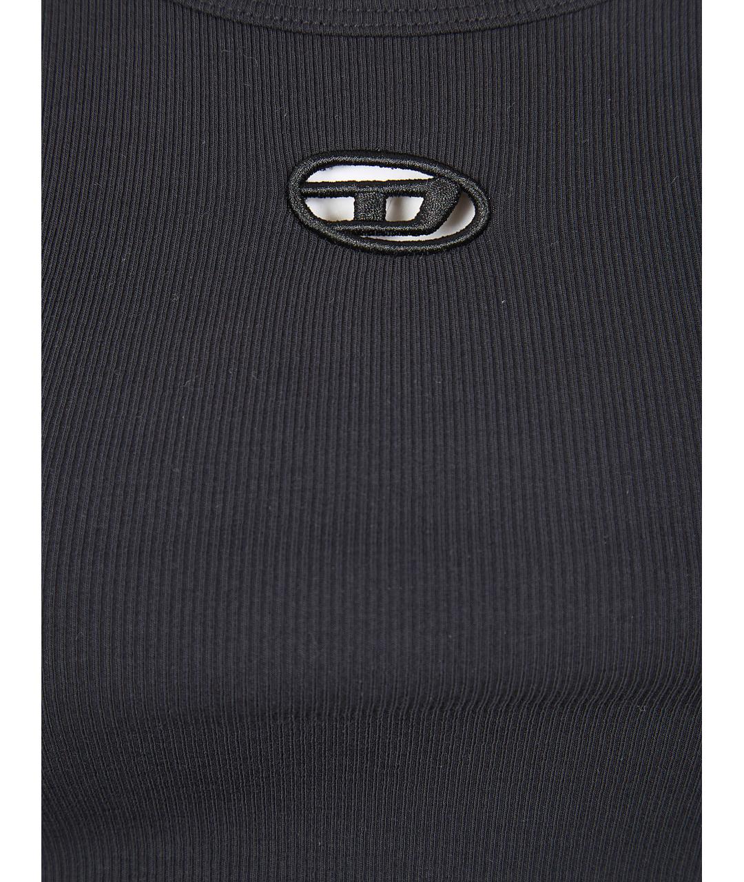 DIESEL Черная хлопковая майка, фото 5
