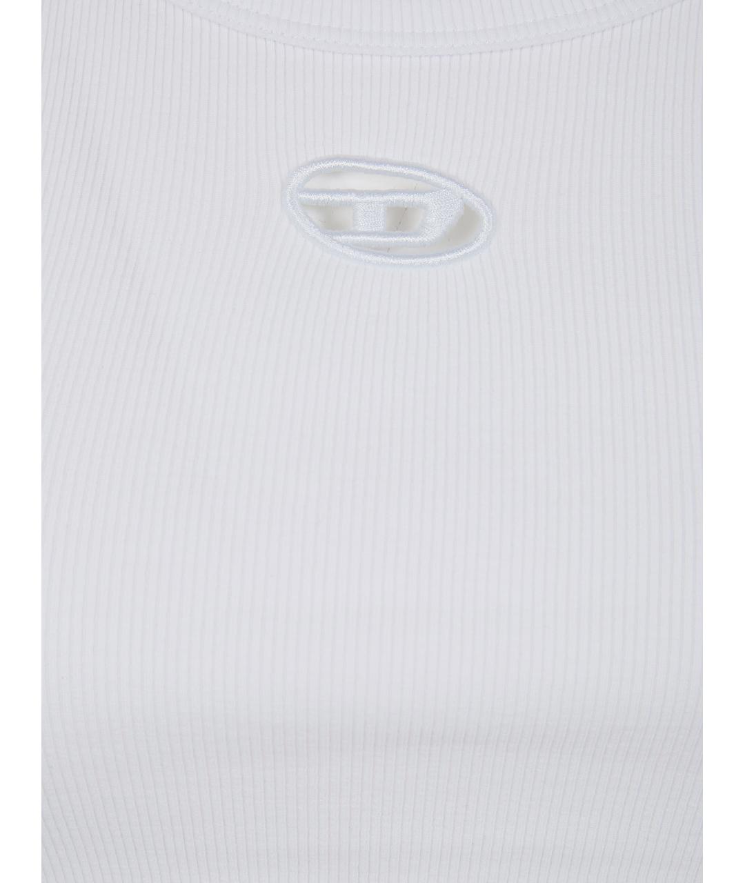 DIESEL Белая хлопковая майка, фото 5