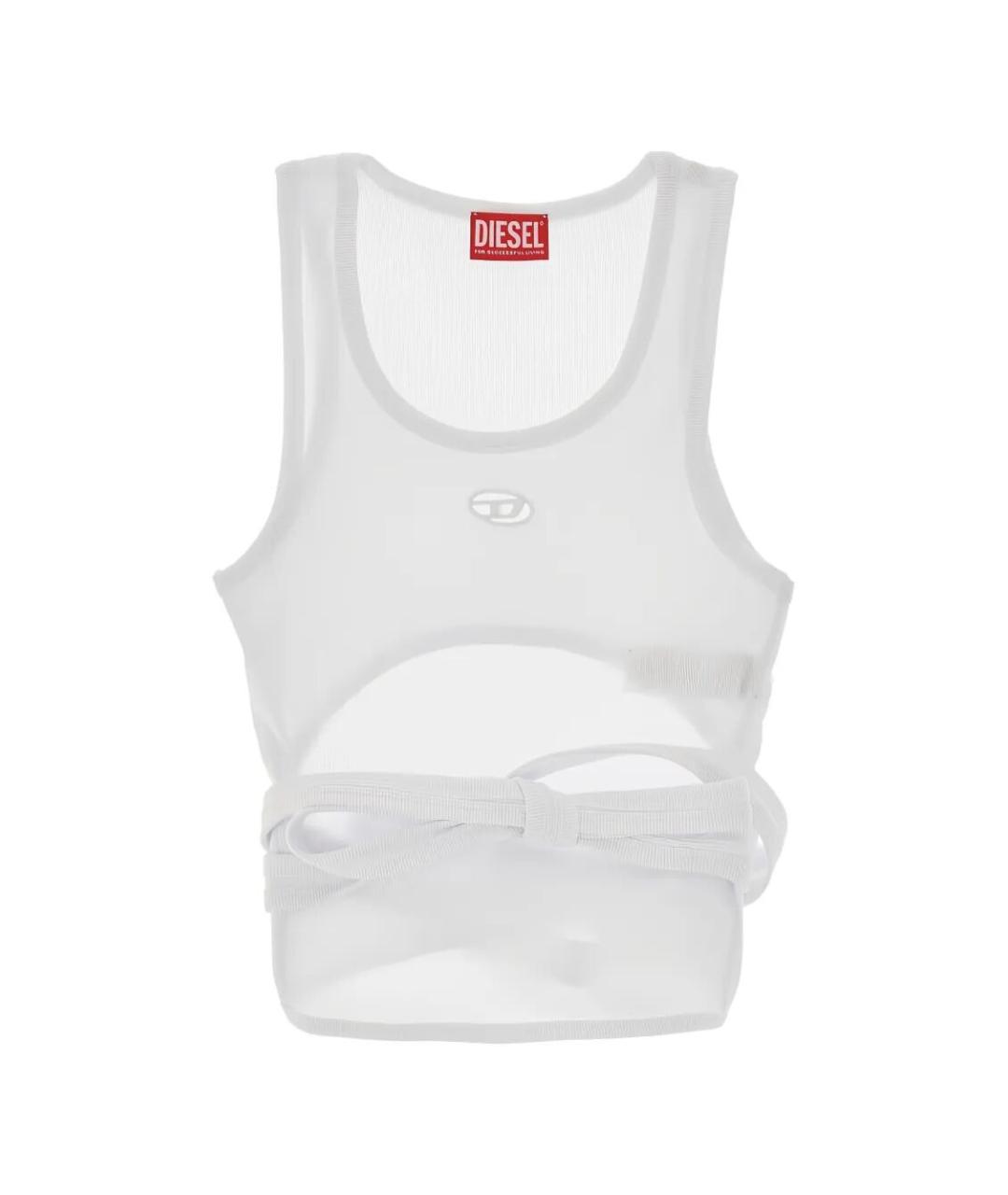 DIESEL Белая хлопковая майка, фото 1