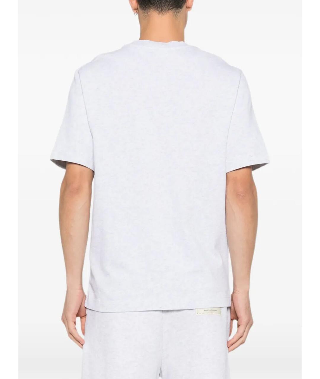 JACQUEMUS Серая хлопковая футболка, фото 5