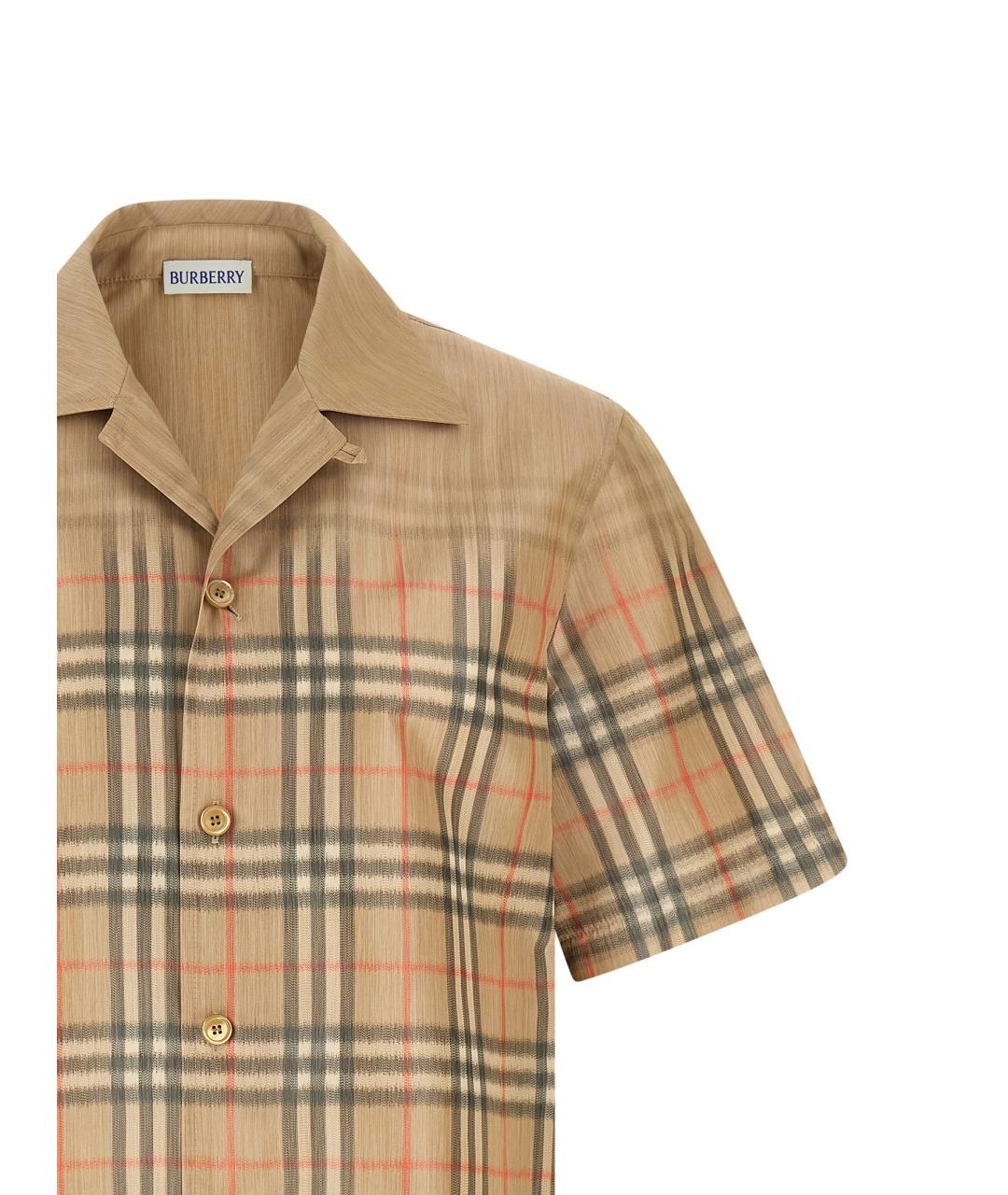 BURBERRY Бежевая кэжуал рубашка, фото 3
