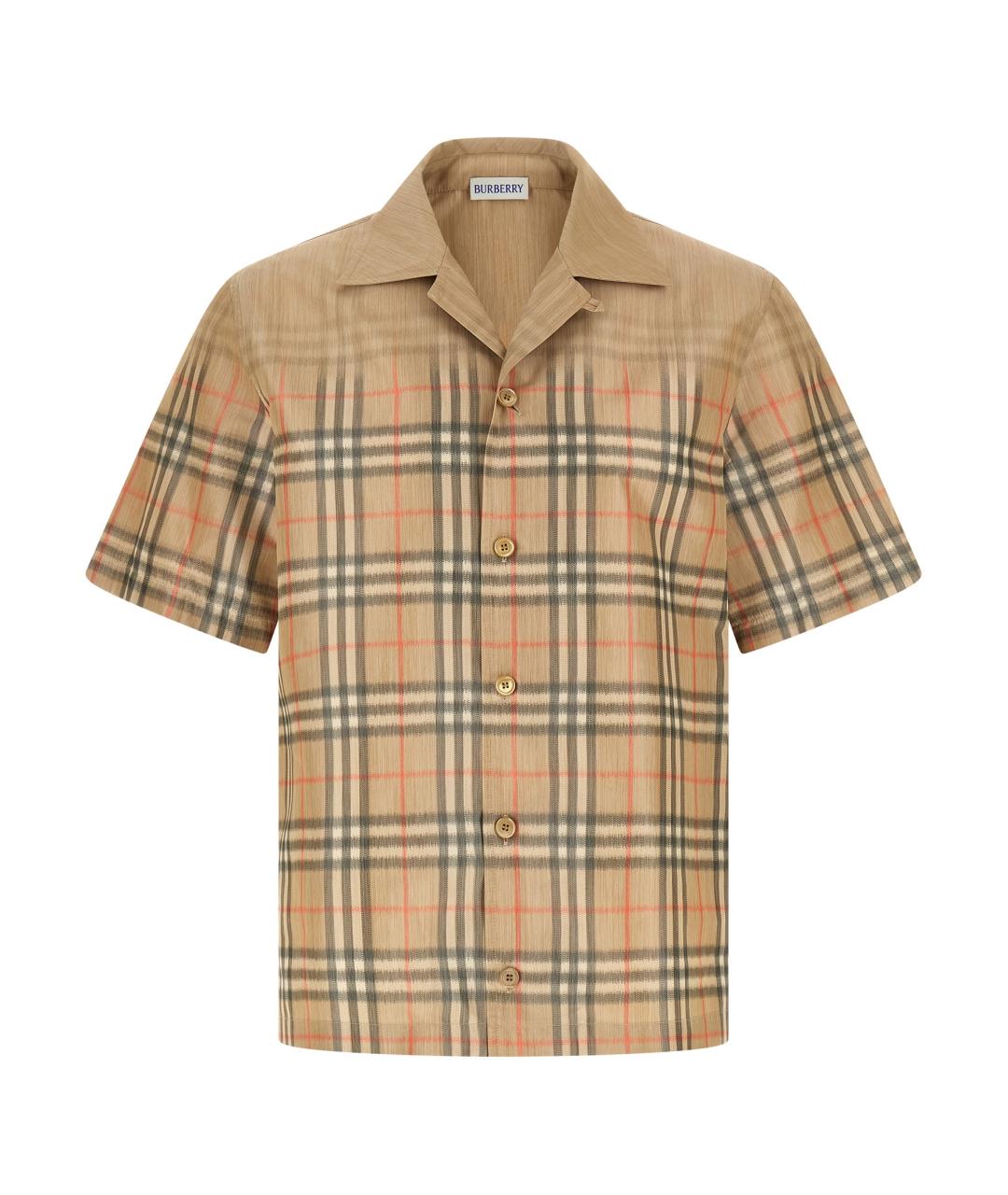 BURBERRY Бежевая кэжуал рубашка, фото 1