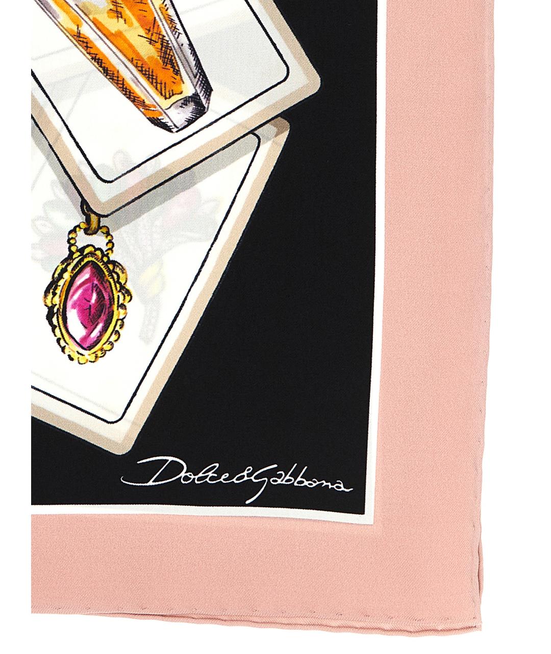 DOLCE&GABBANA Мульти шелковый шарф, фото 2