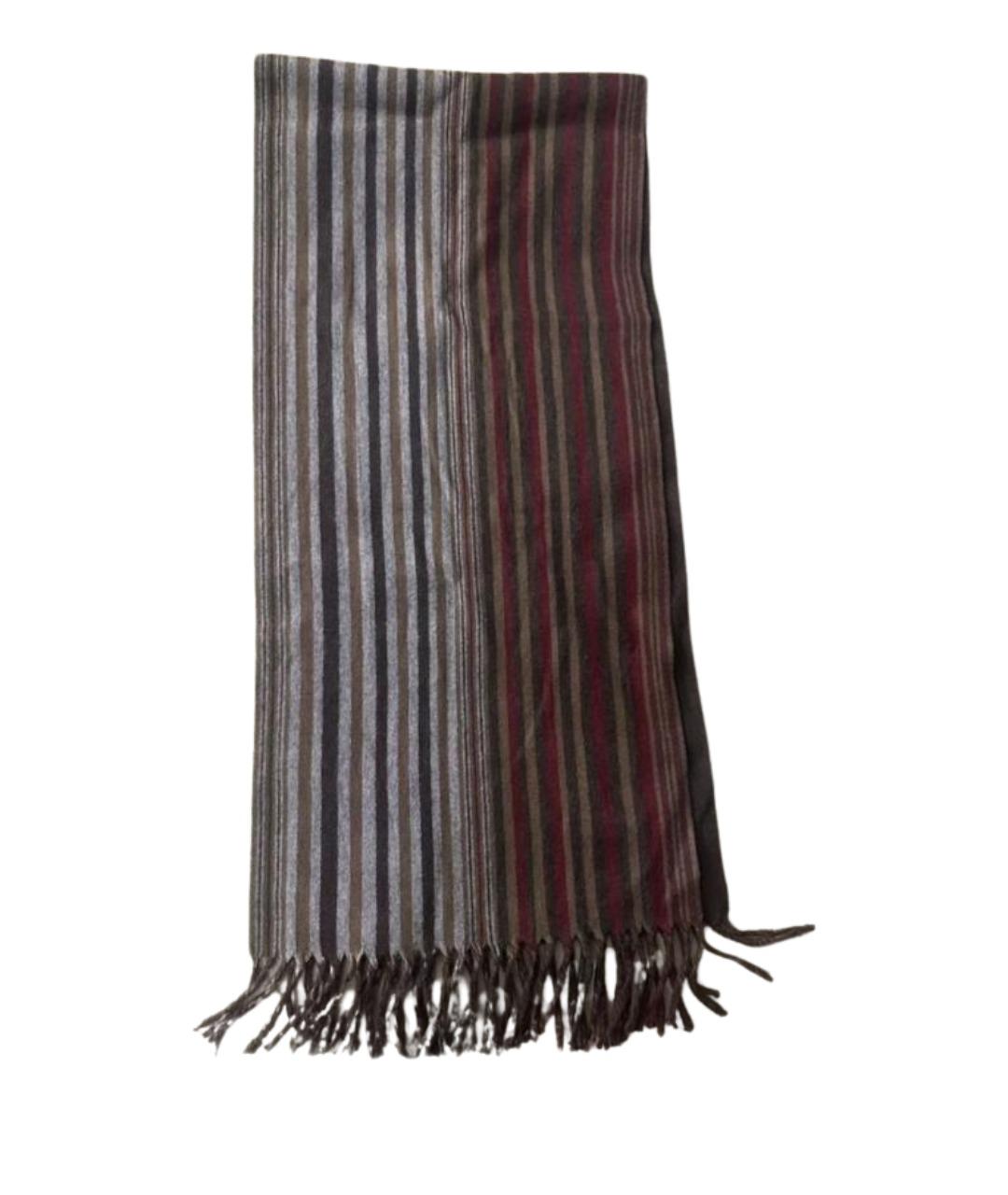 LOUIS VUITTON Коричневый кашемировый шарф, фото 1