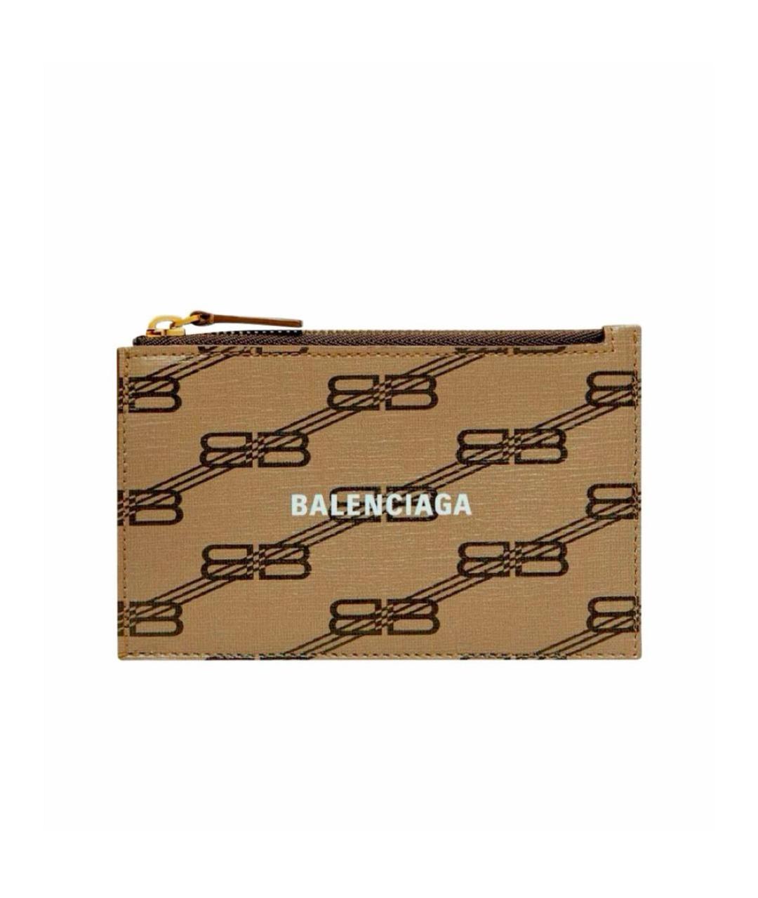 BALENCIAGA Коричневый кардхолдер, фото 4
