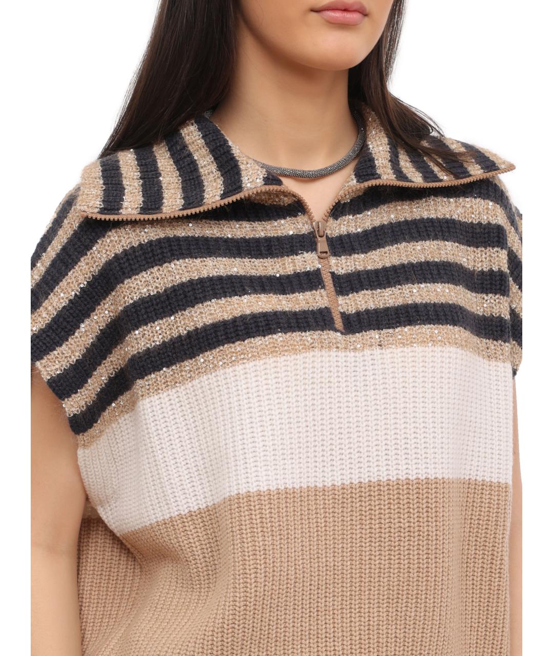 BRUNELLO CUCINELLI Мульти шерстяная жилетка, фото 5