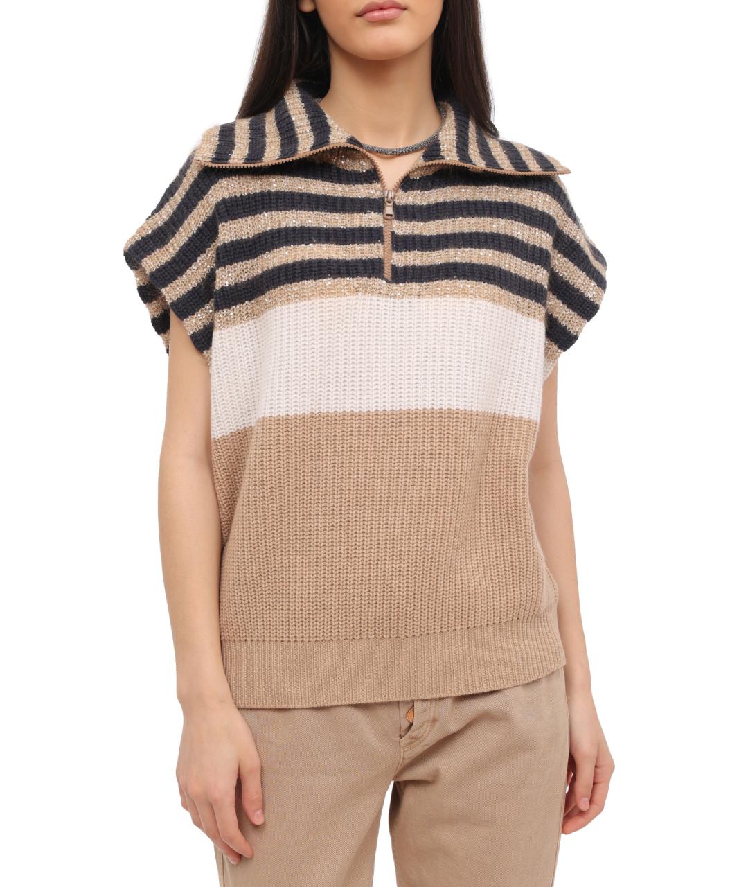 BRUNELLO CUCINELLI Мульти шерстяная жилетка, фото 3