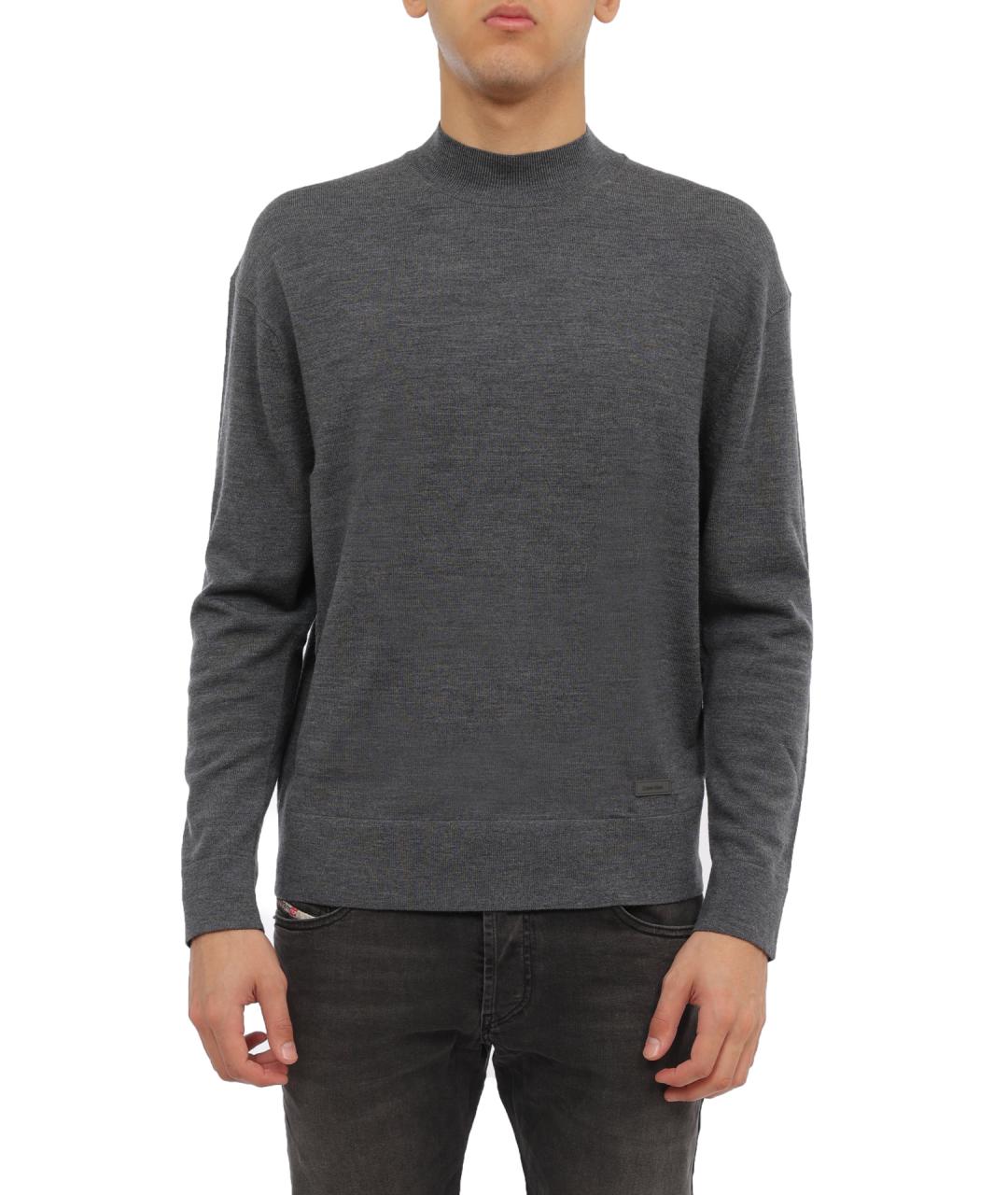 CALVIN KLEIN Серый шерстяной джемпер / свитер, фото 1