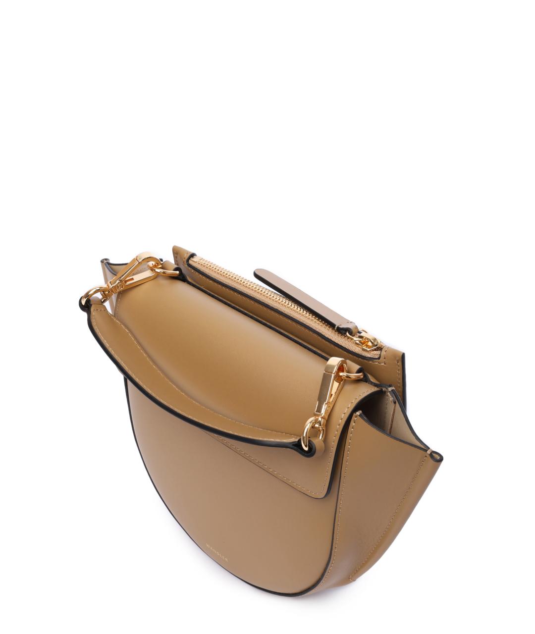 WANDLER Коричневая кожаная сумка через плечо, фото 5