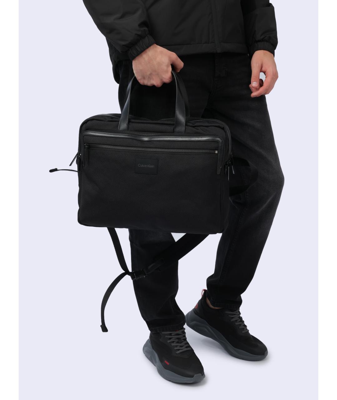 CALVIN KLEIN Черный портфель, фото 2