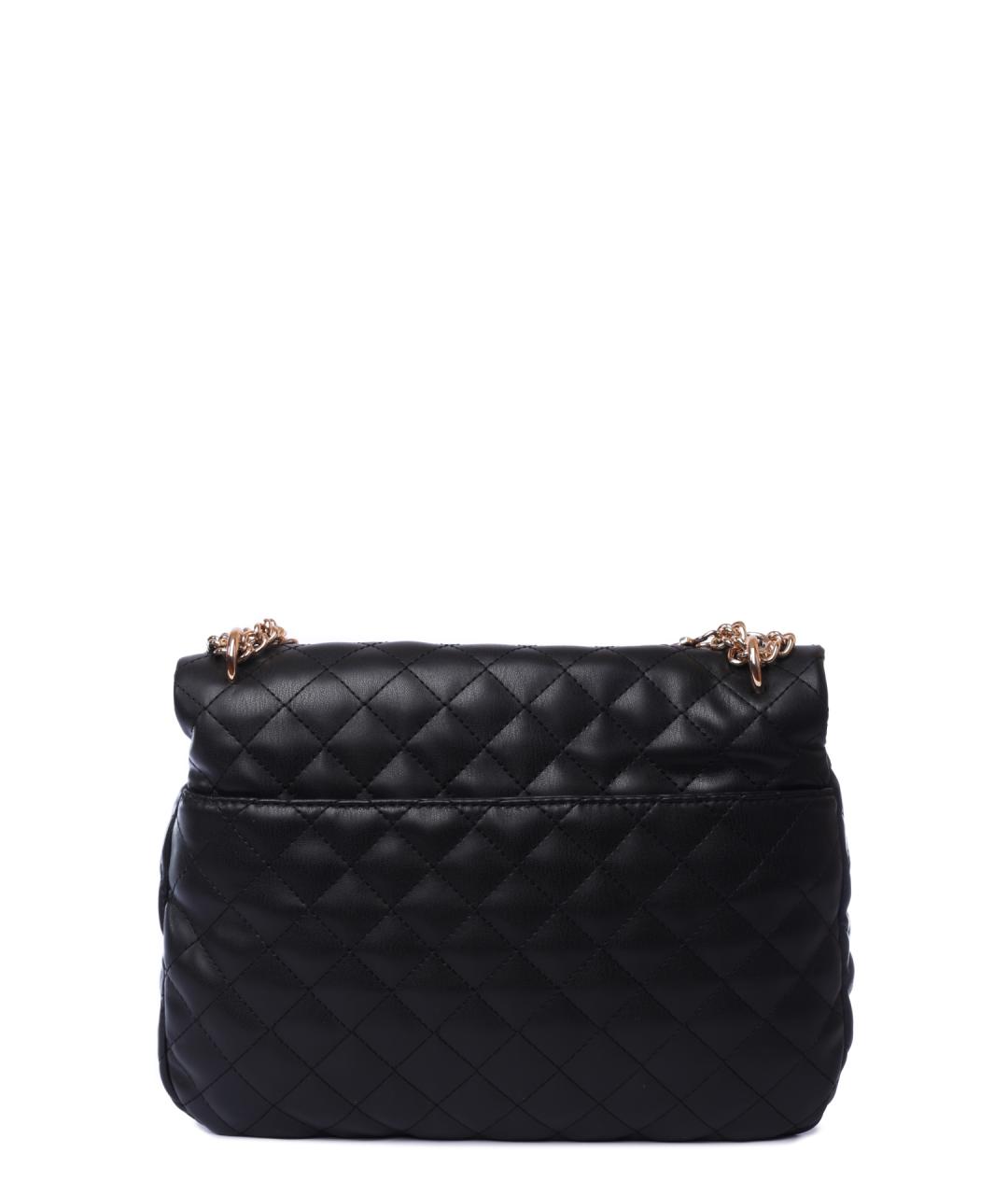 LIU JO Черная сумка через плечо из искусственной кожи, фото 3