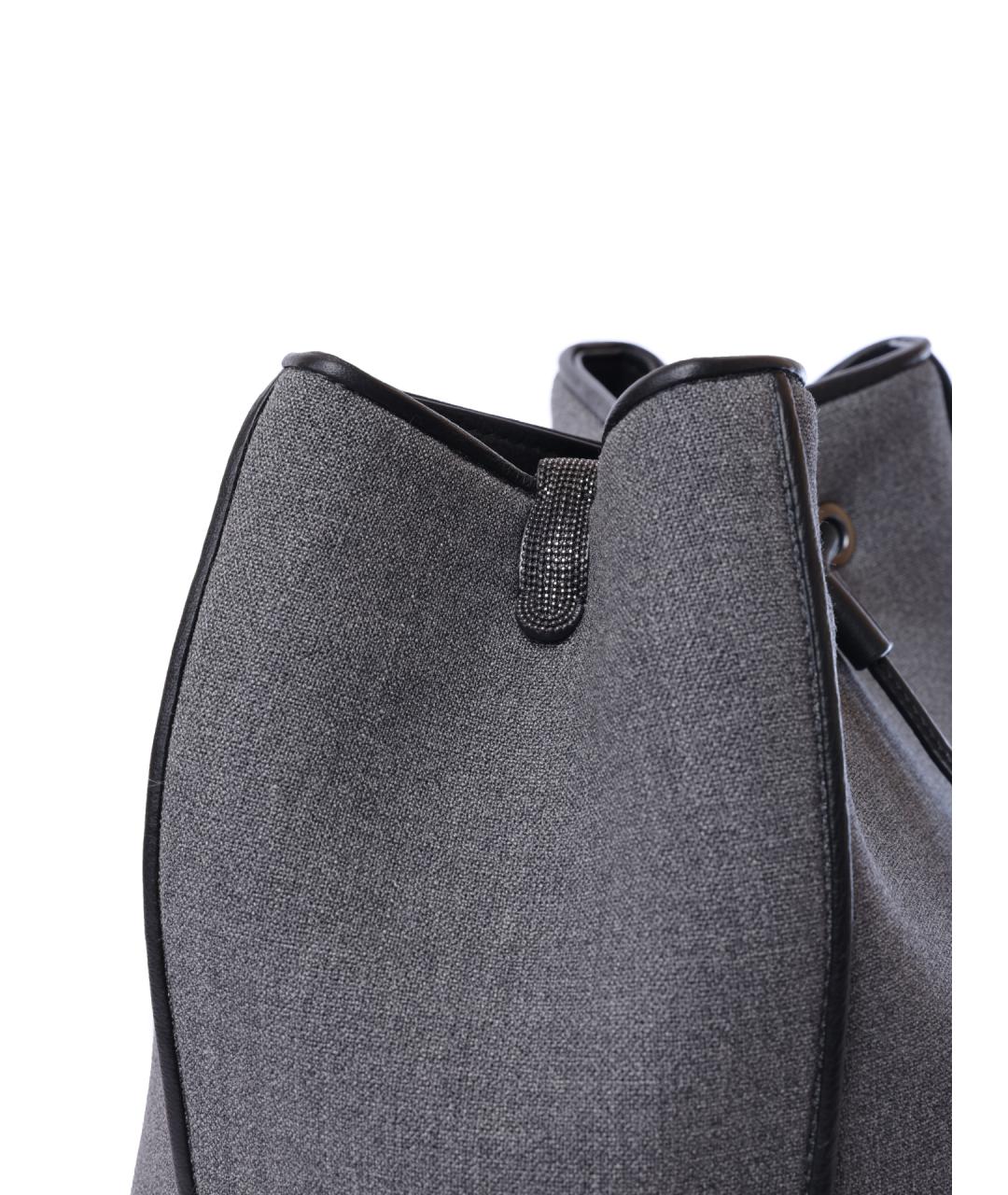 BRUNELLO CUCINELLI Мульти тканевая сумка через плечо, фото 4