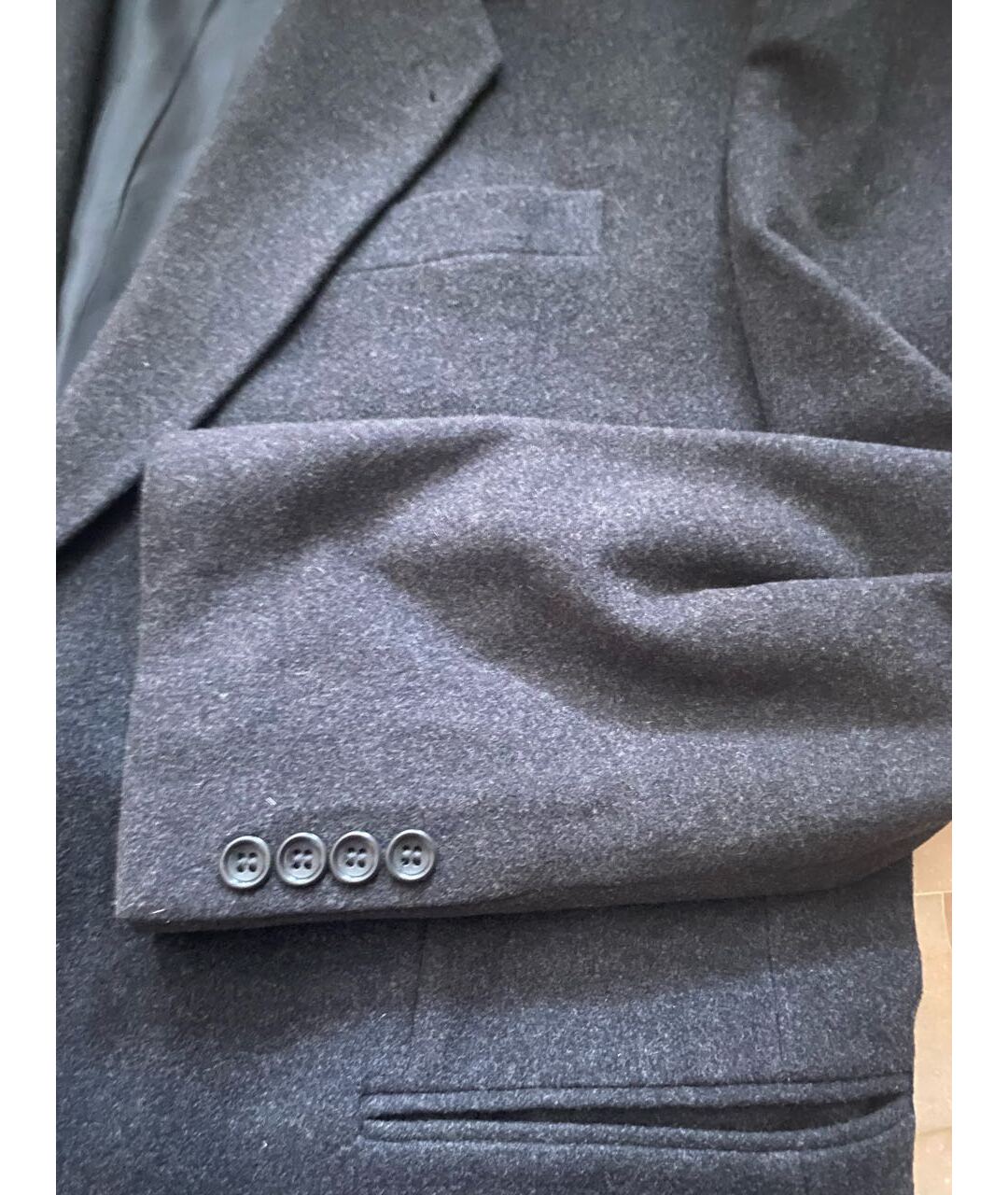 PIERRE CARDIN Антрацитовый шерстяной пиджак, фото 4