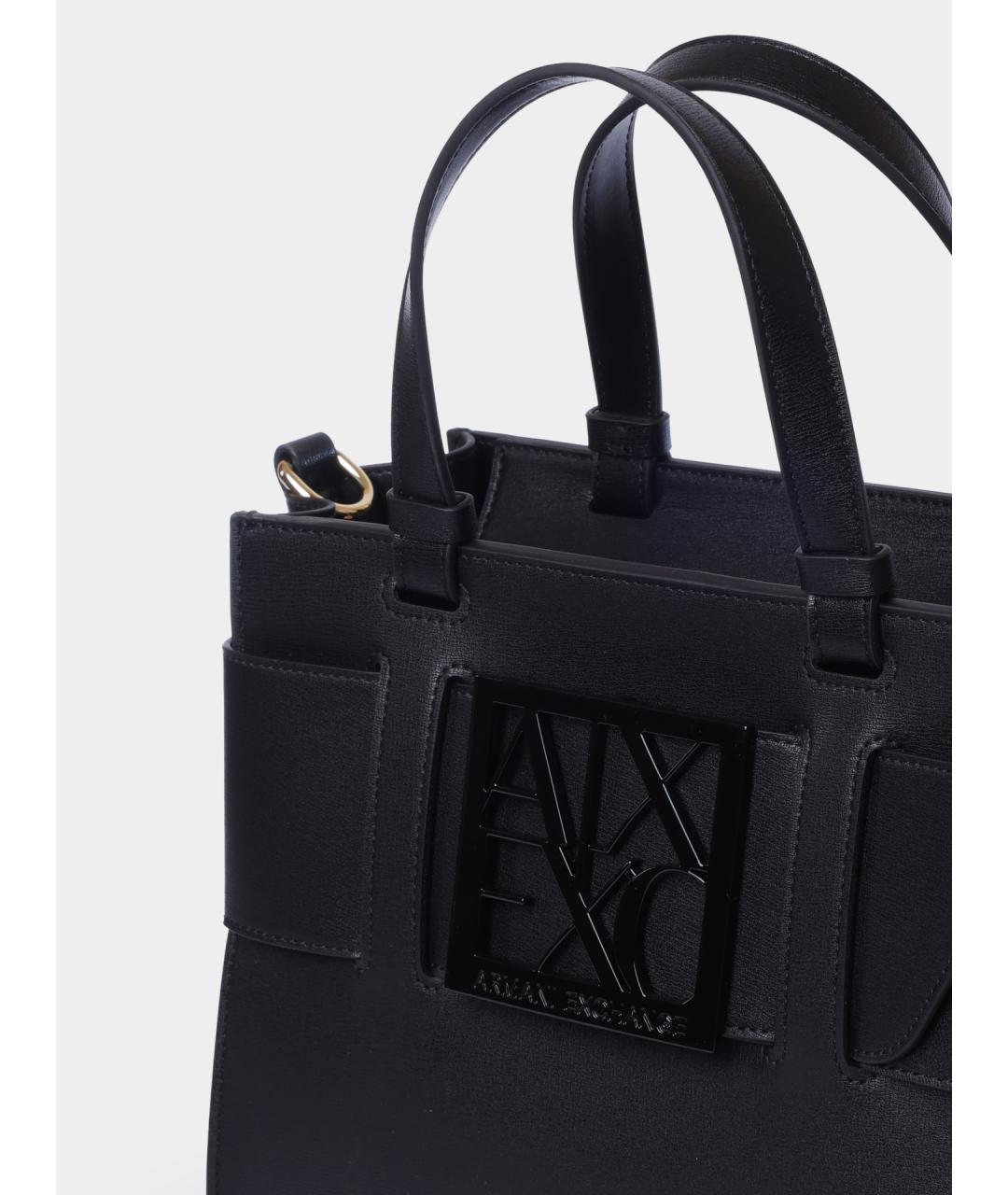 ARMANI EXCHANGE Черная сумка тоут, фото 3