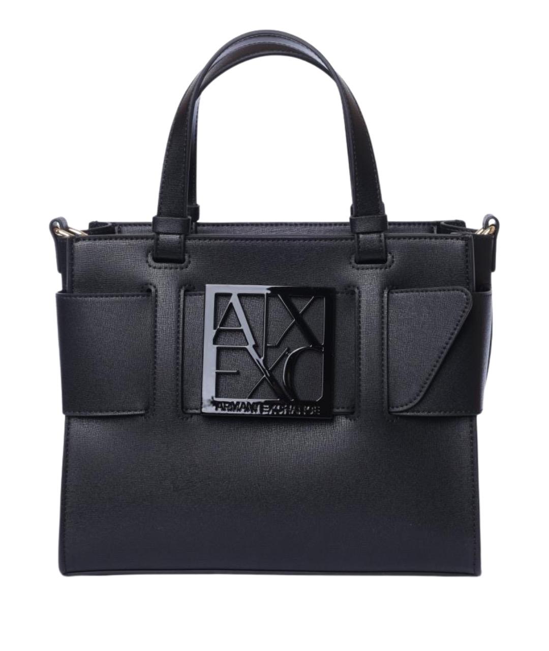 ARMANI EXCHANGE Черная сумка тоут, фото 1