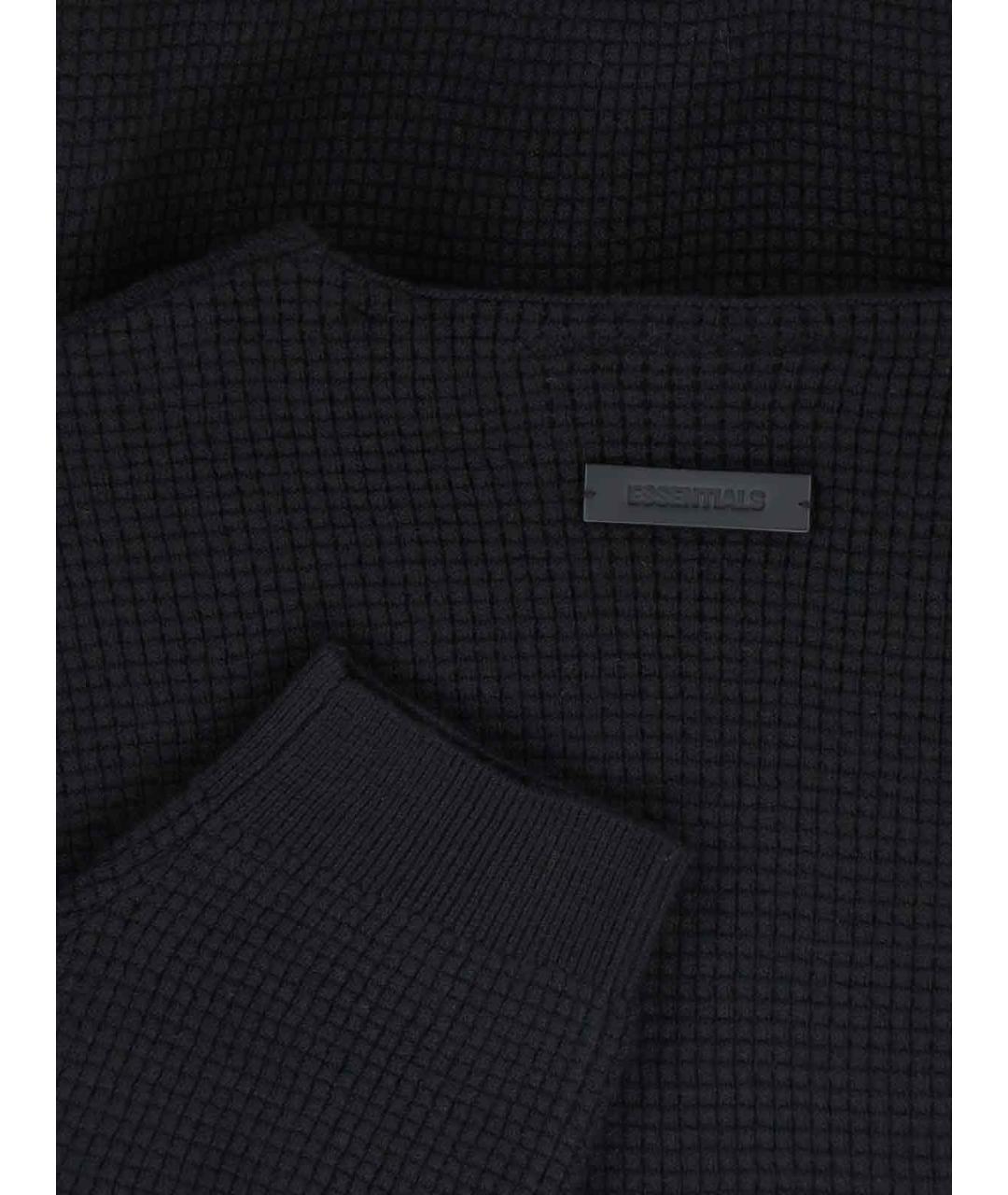 FEAR OF GOD ESSENTIALS Черный полиэстеровый джемпер / свитер, фото 3