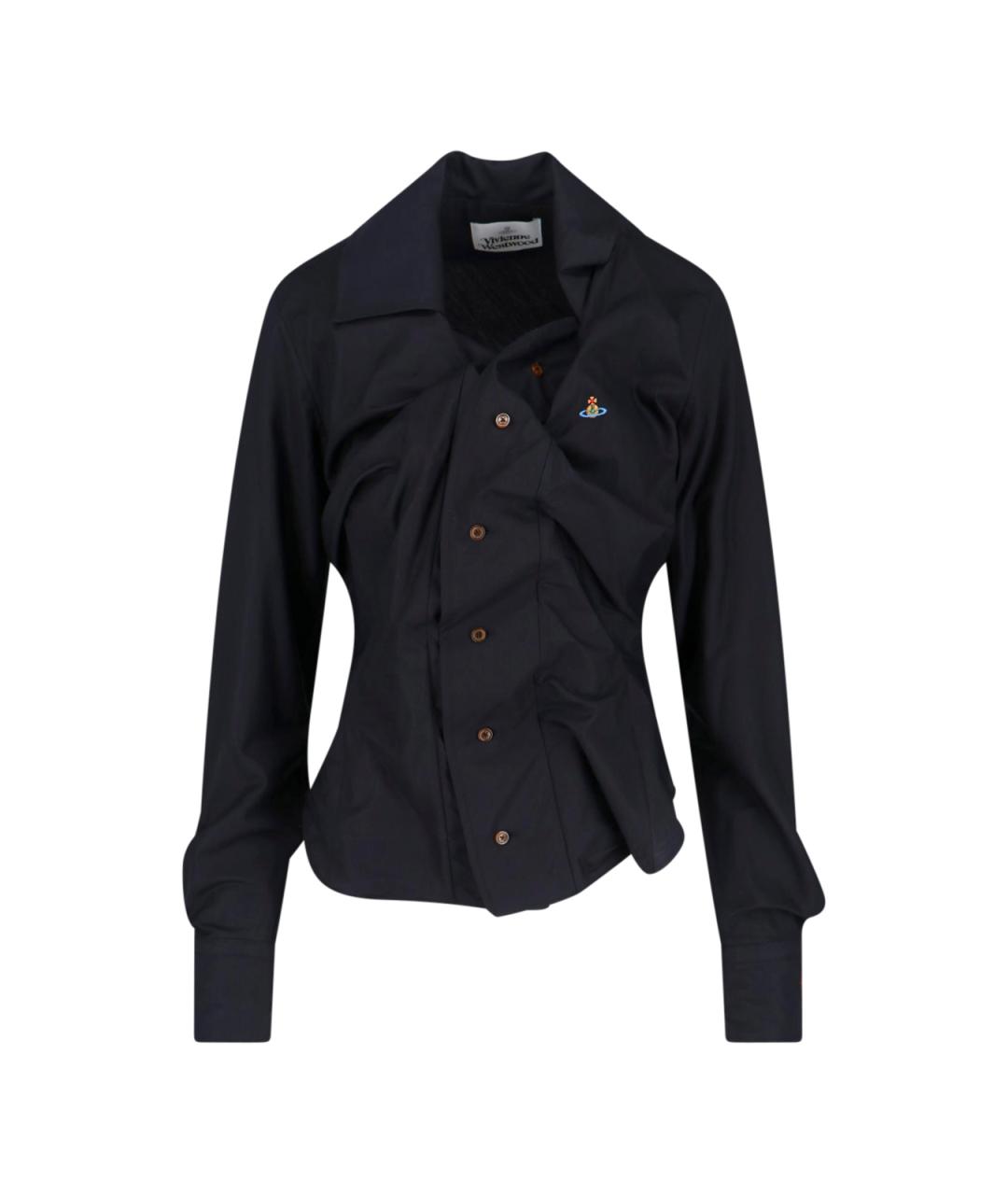 VIVIENNE WESTWOOD Черная хлопковая рубашка, фото 1