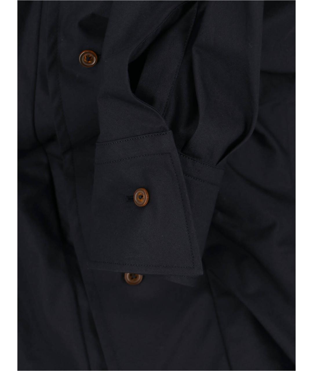 VIVIENNE WESTWOOD Черная хлопковая рубашка, фото 5