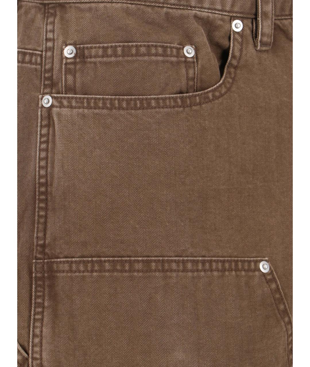 TONYWACK Коричневые хлопковые шорты, фото 5