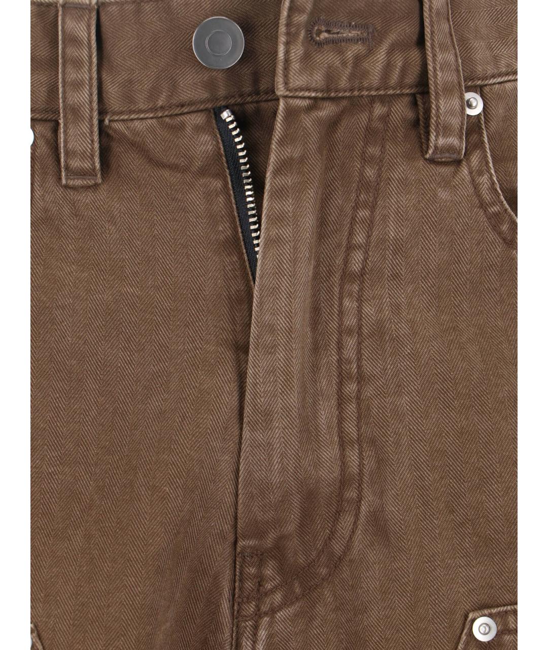 TONYWACK Коричневые хлопковые шорты, фото 4