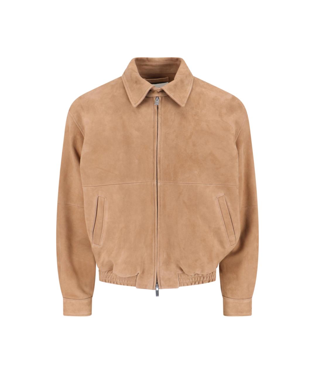 TONYWACK Бежевая кожаная куртка, фото 1