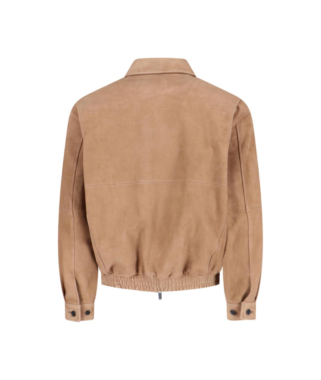 TONYWACK Бежевая кожаная куртка, фото 2