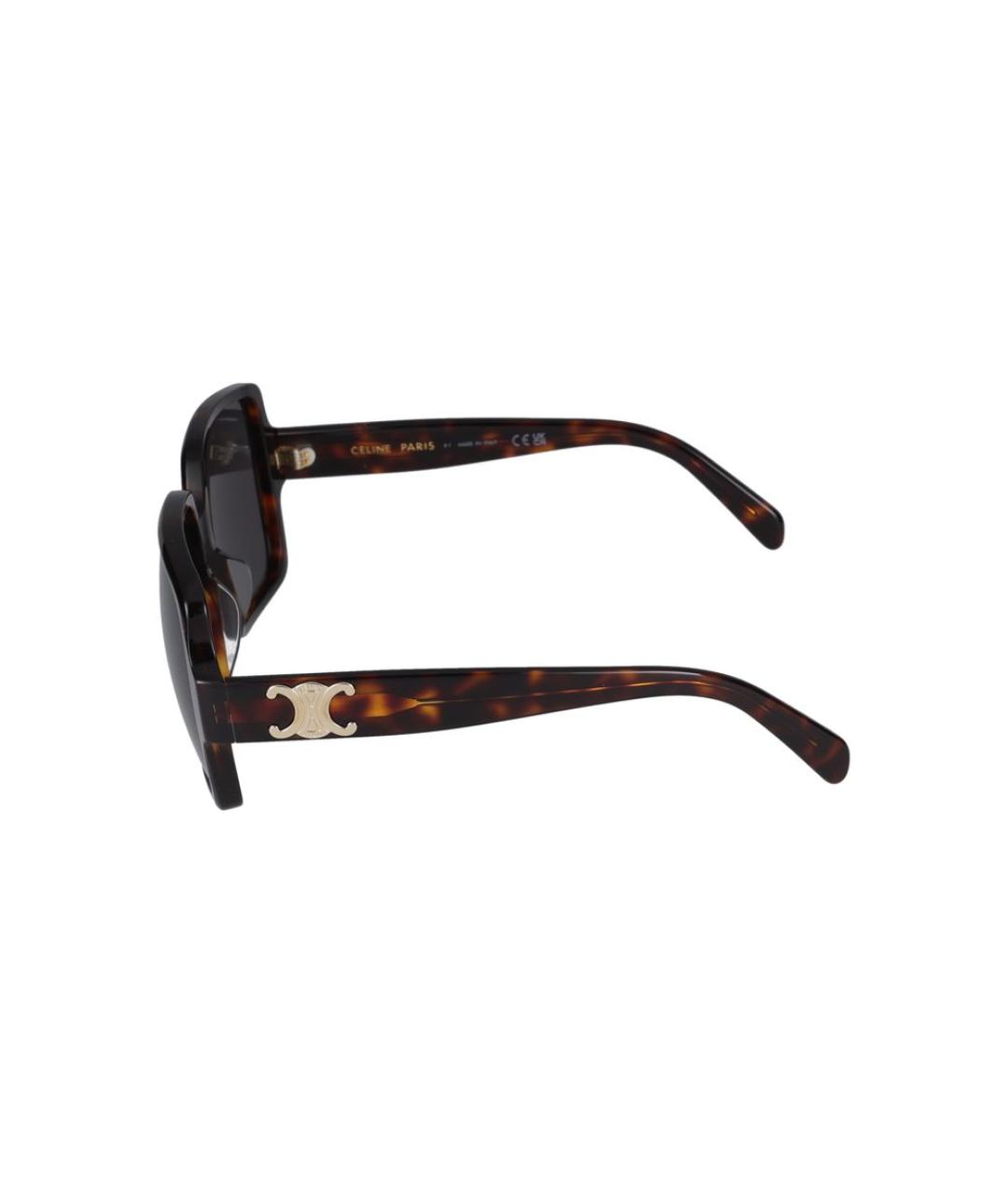 CELINE Коричневые солнцезащитные очки, фото 3