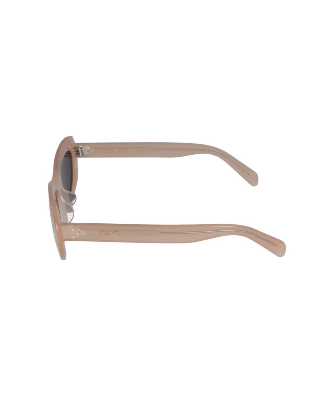 CELINE Бежевые солнцезащитные очки, фото 3