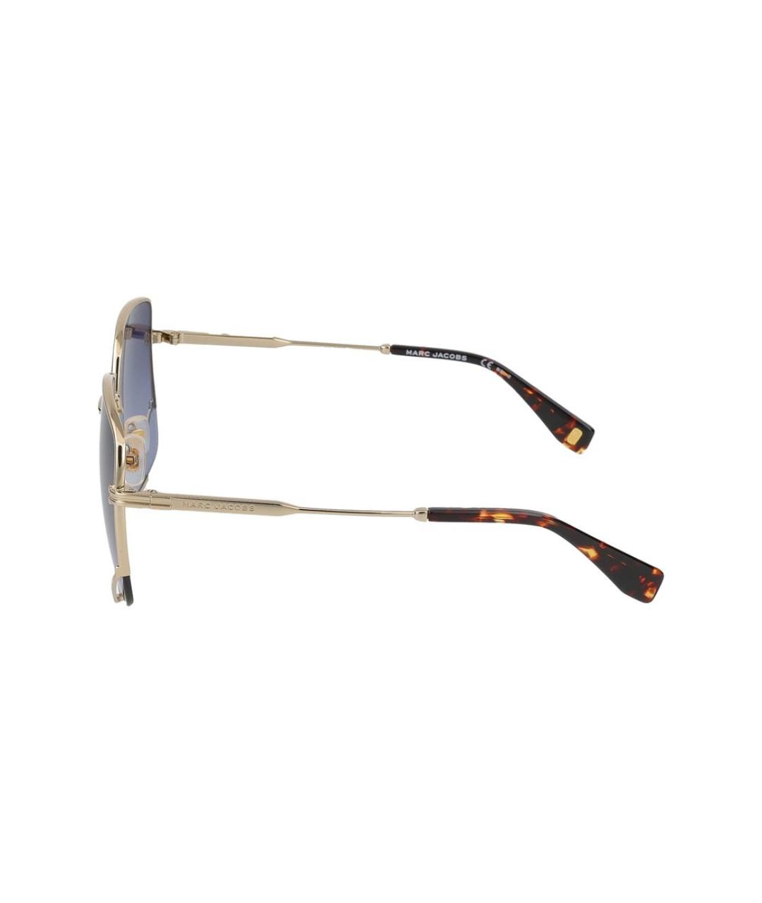 MARC JACOBS Золотые металлические солнцезащитные очки, фото 3