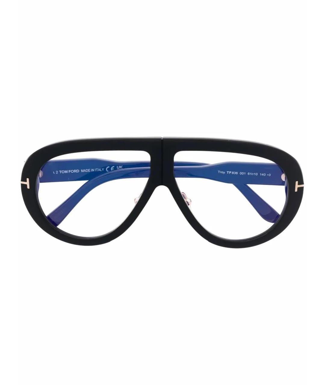 TOM FORD Синие пластиковые солнцезащитные очки, фото 2
