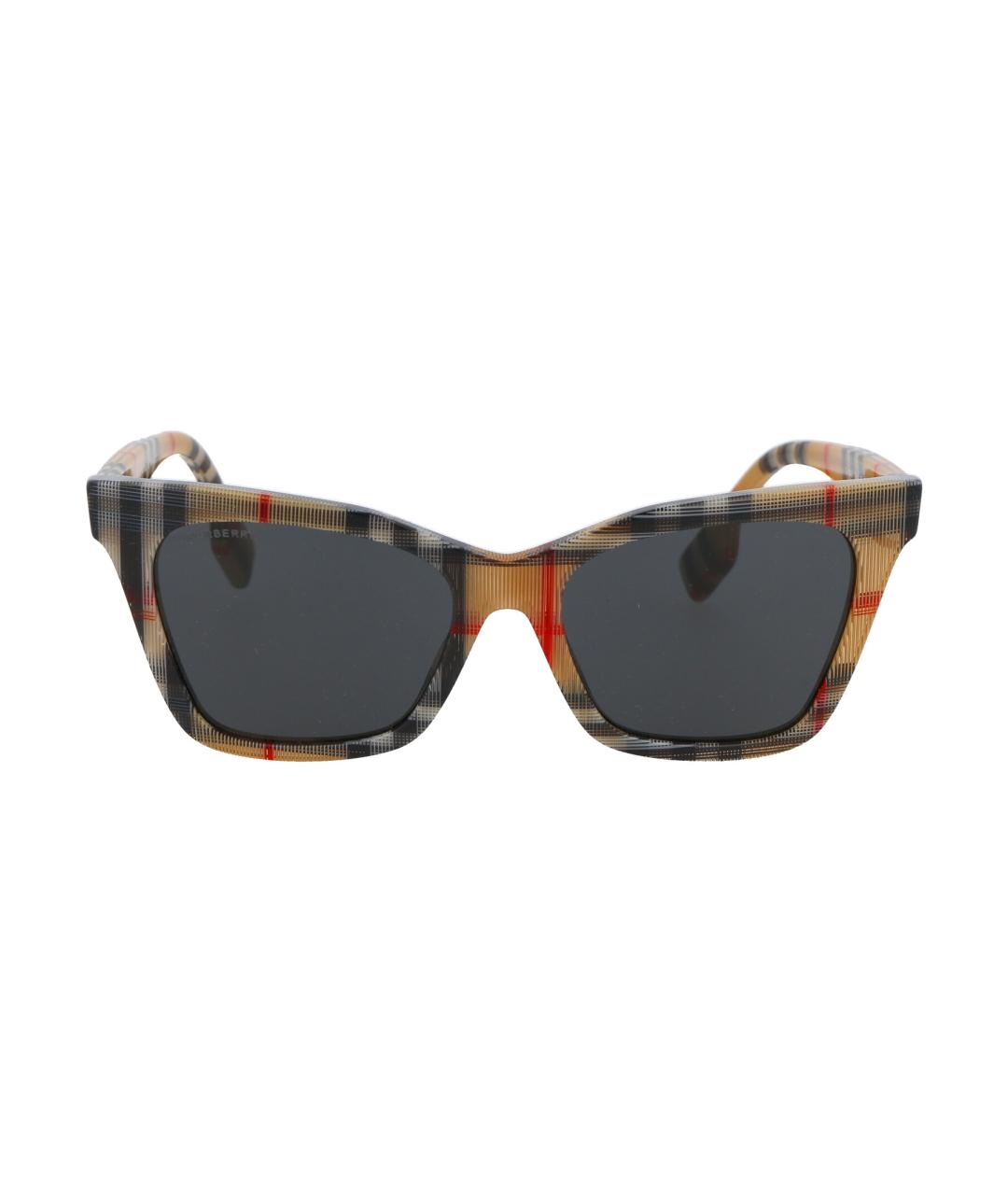 BURBERRY Коричневые солнцезащитные очки, фото 1