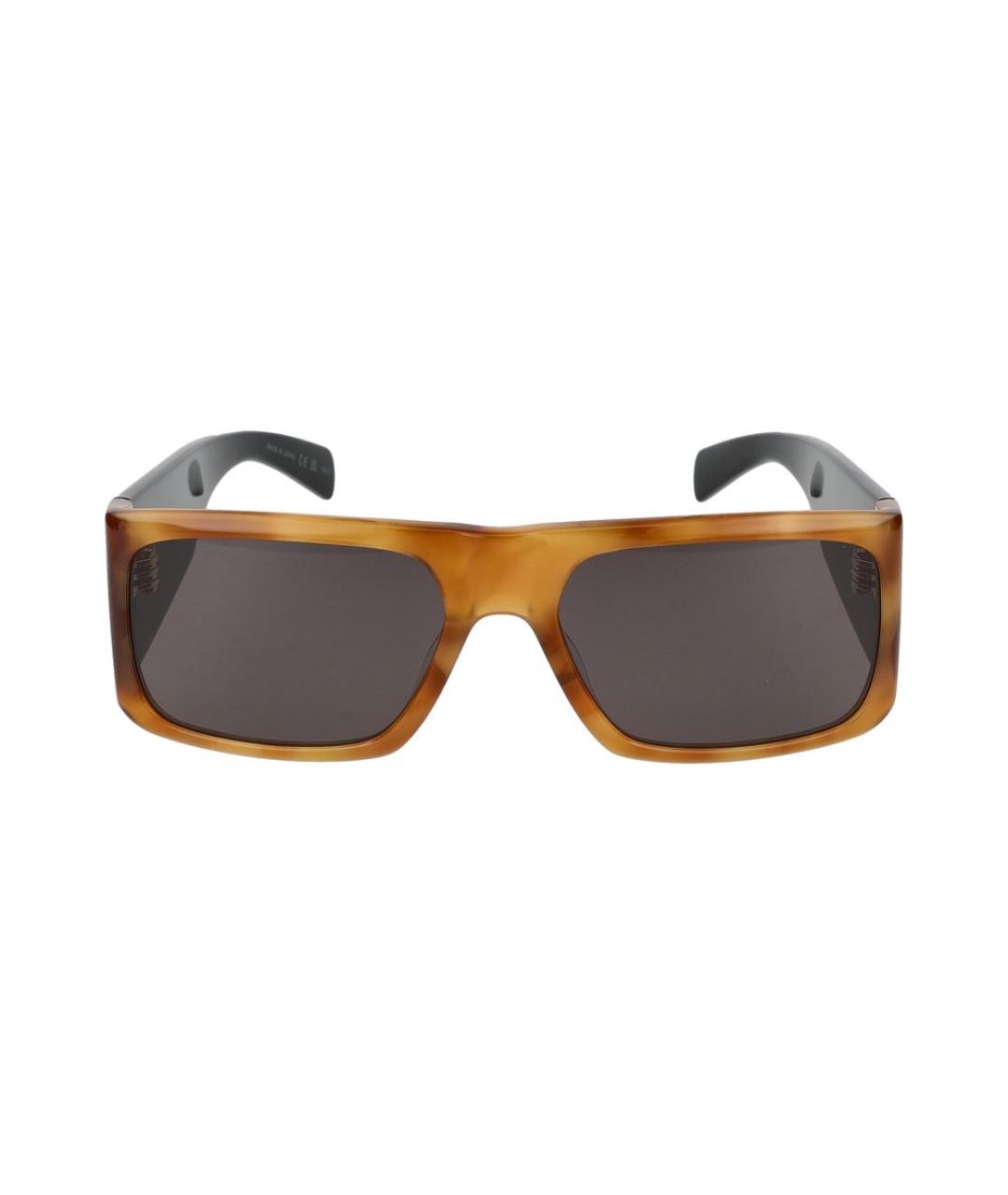 SAINT LAURENT Коричневые солнцезащитные очки, фото 2