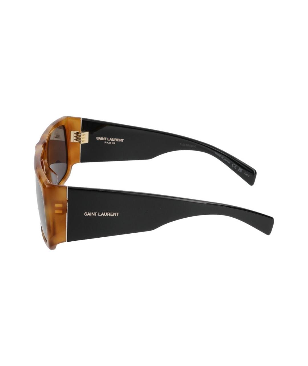 SAINT LAURENT Коричневые солнцезащитные очки, фото 5