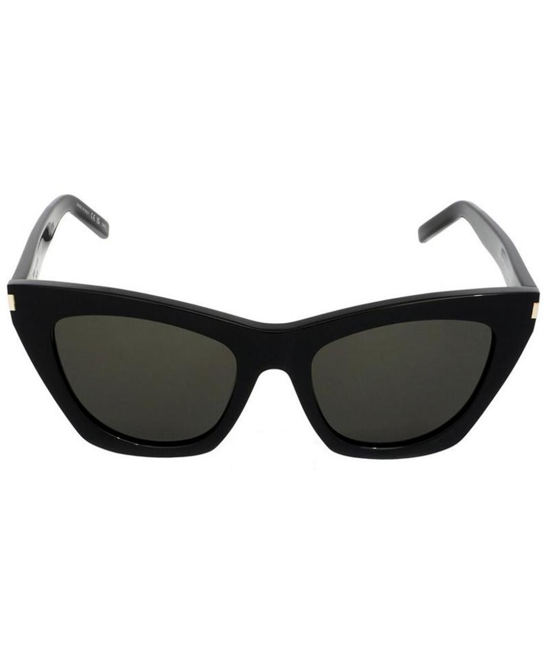 SAINT LAURENT Черные пластиковые солнцезащитные очки, фото 2