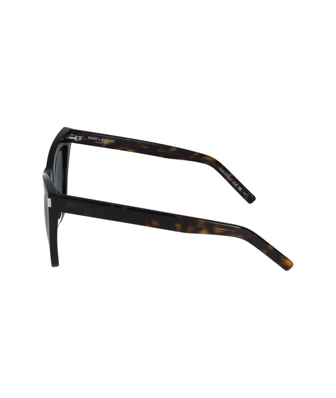 SAINT LAURENT Коричневые солнцезащитные очки, фото 5