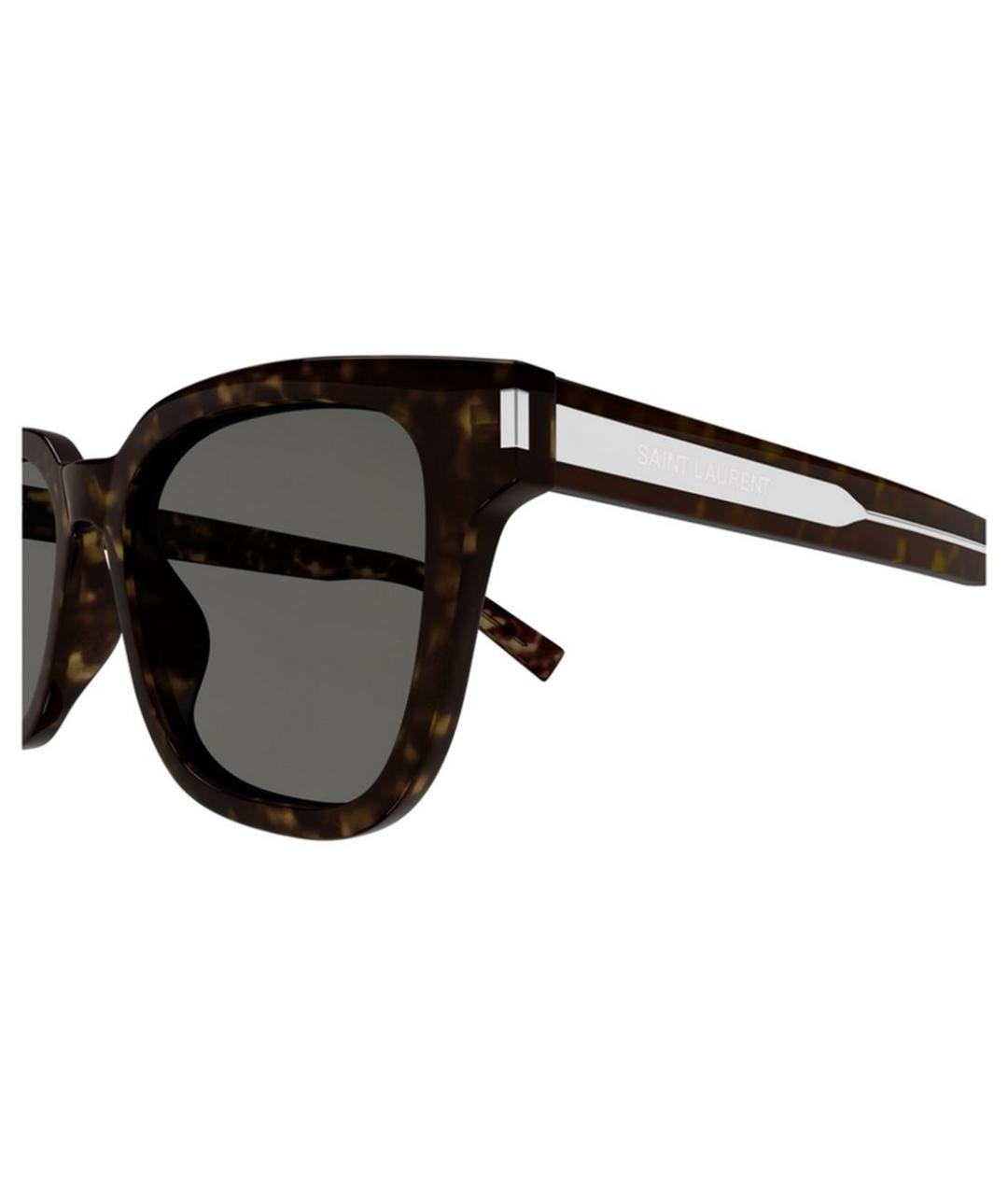 SAINT LAURENT Коричневые солнцезащитные очки, фото 5