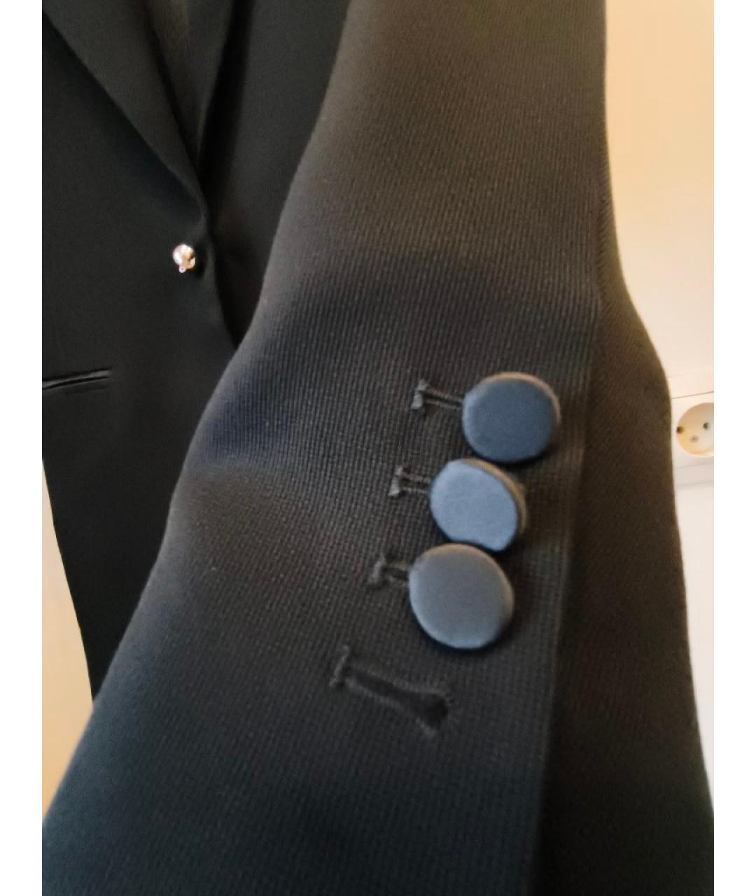 PACO RABANNE Черный шерстяной жакет/пиджак, фото 6