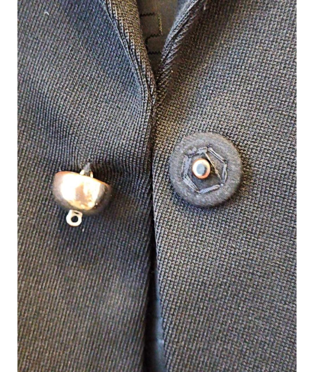 PACO RABANNE Черный шерстяной жакет/пиджак, фото 7