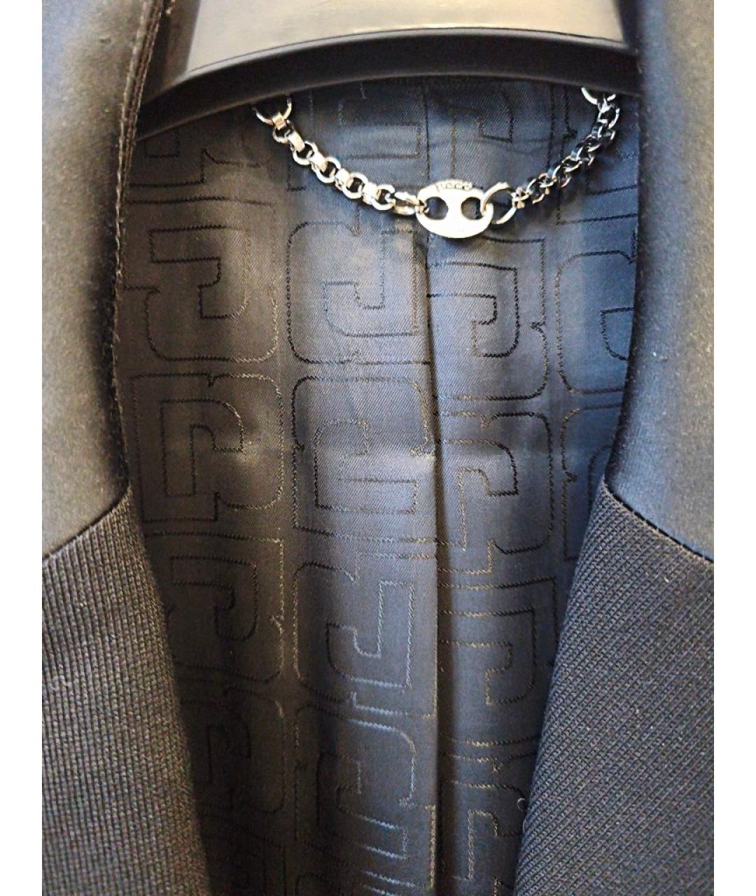 PACO RABANNE Черный шерстяной жакет/пиджак, фото 3