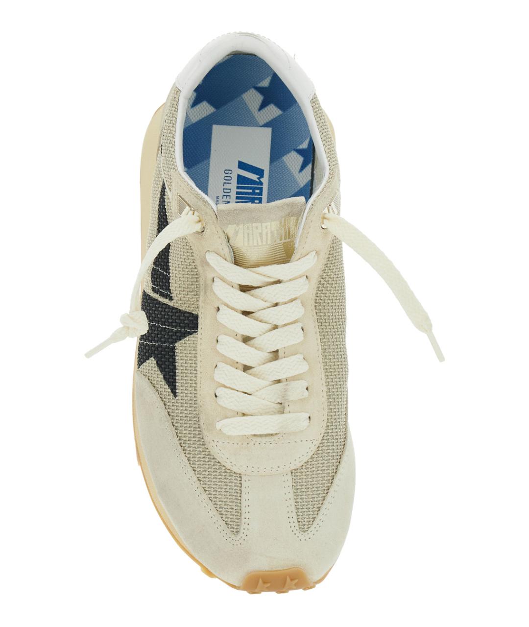 GOLDEN GOOSE DELUXE BRAND Бежевые синтетические кроссовки, фото 3