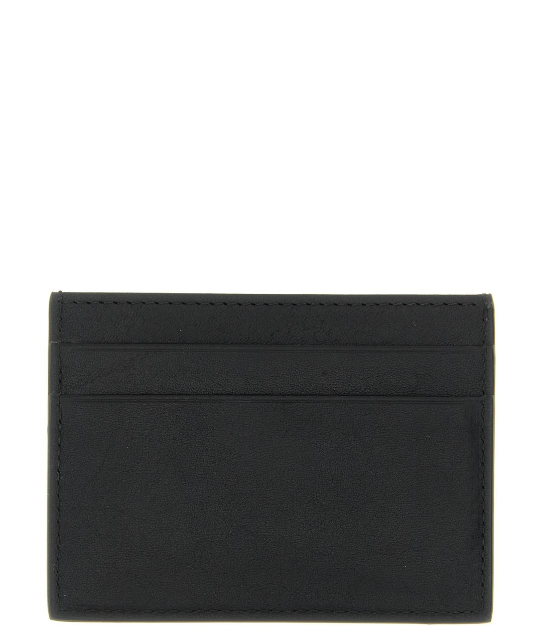 DOLCE&GABBANA Черный кожаный кардхолдер, фото 2