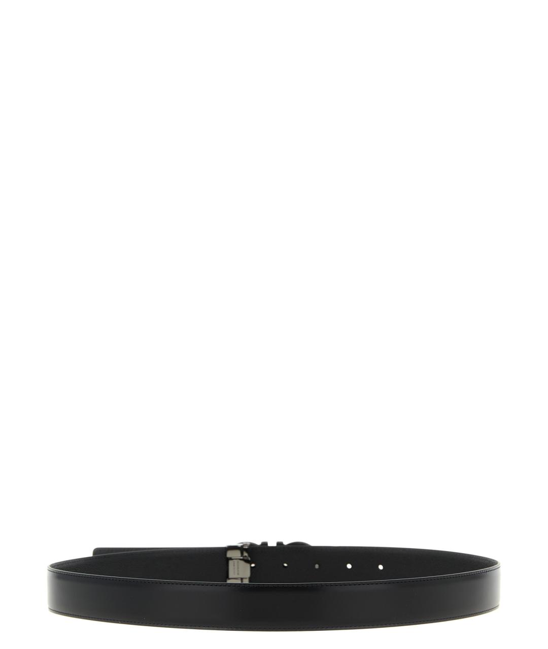 FERRAGAMO Черный кожаный ремень, фото 3